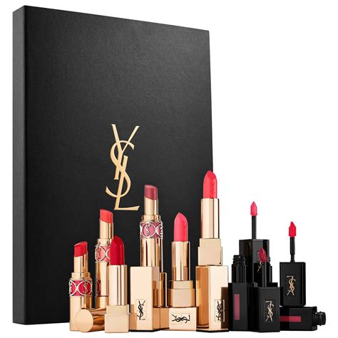 ysl gold makeup bag|YSL makeup bag gift set.